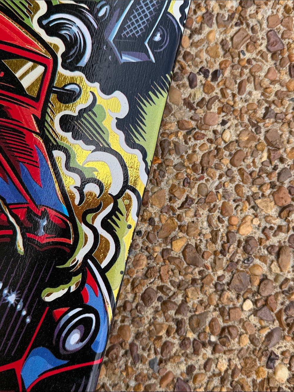 Tony Hawk Black Skateboard Deck with Teal Logo and Red Hardware - Picture 13 of 17